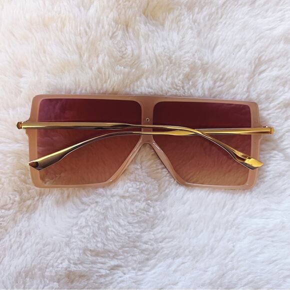 Ariel Pink Rectangle Full Frame Sunglasses - Picture 11 of 11